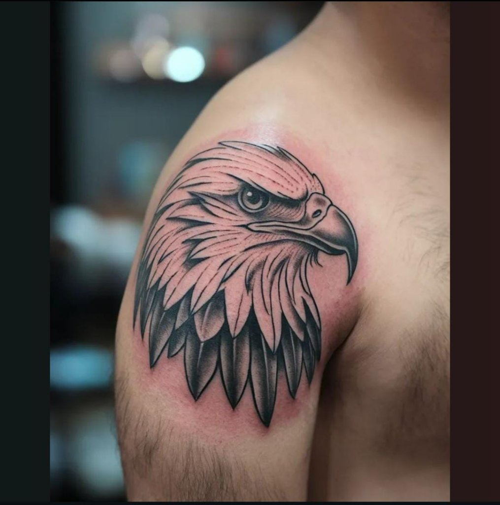 Eagle Chest Tattoo